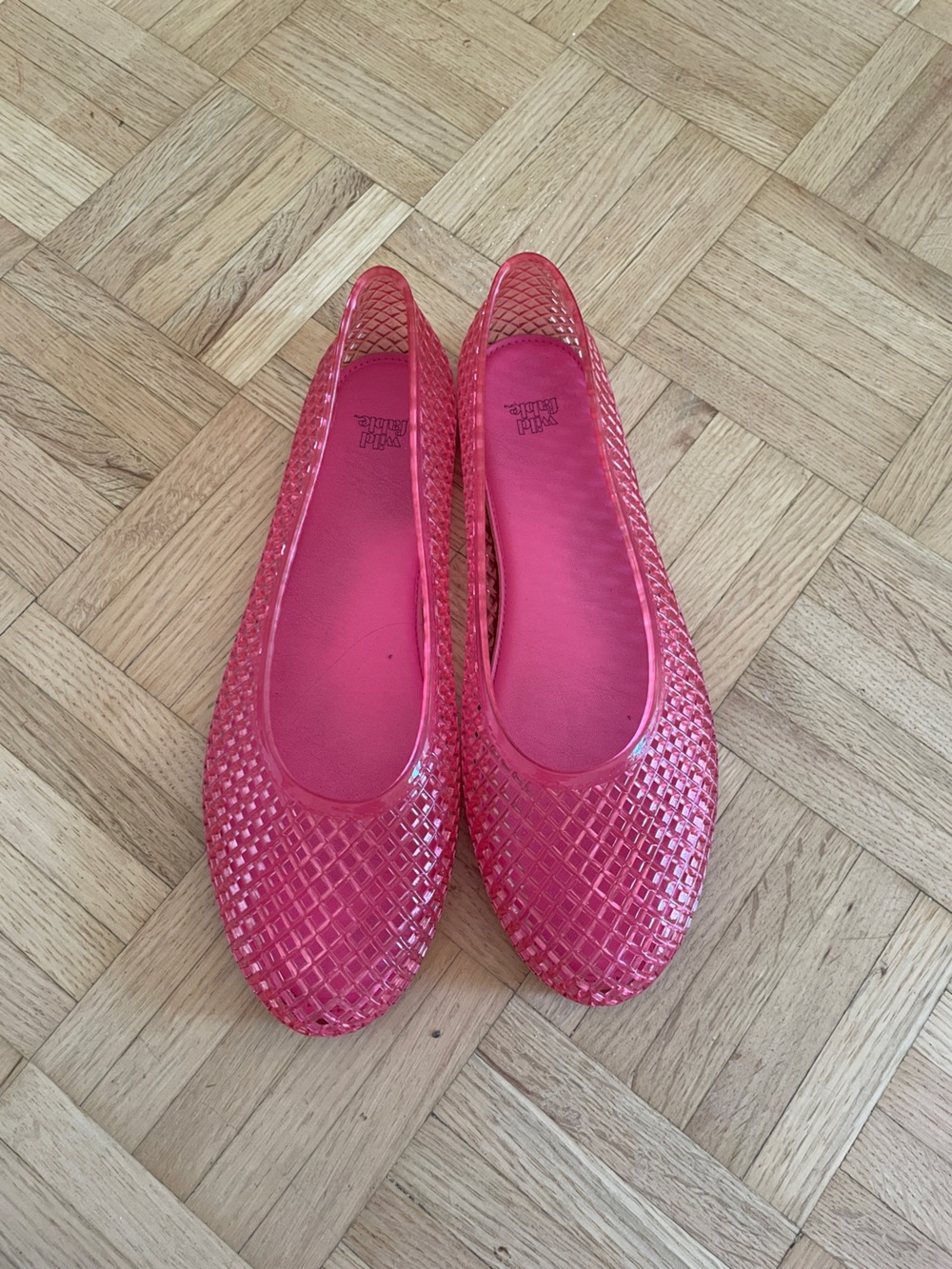 Pink Jelly Ballet Flats - Unbranded